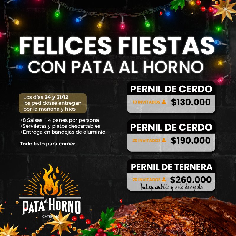 Felices fiestas Pata al Horno